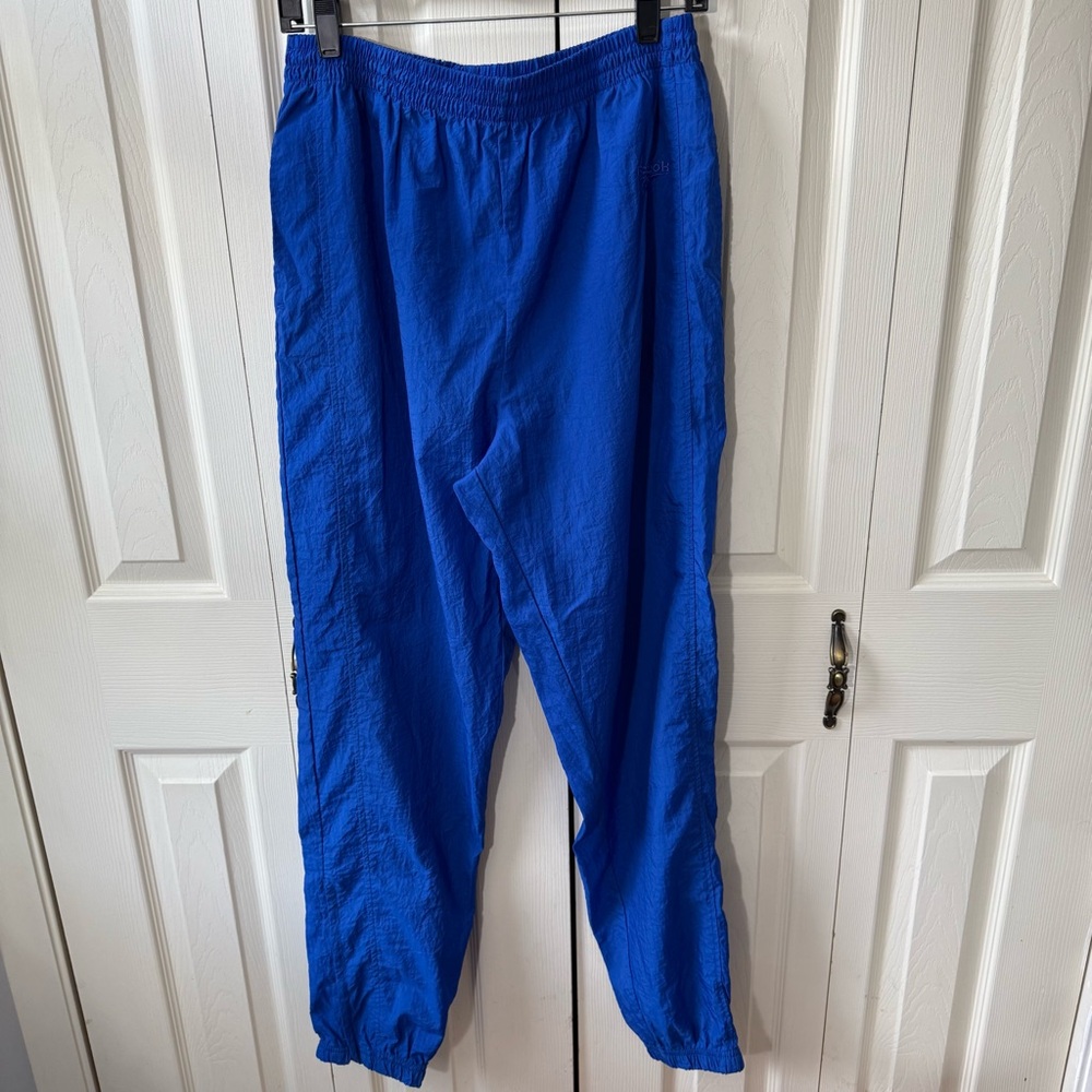 Vintage Reebok Men’s 90s Nylon Windbreaker Pants Size Medium Y2K